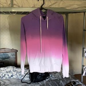 Purple pink white hombre hoodie